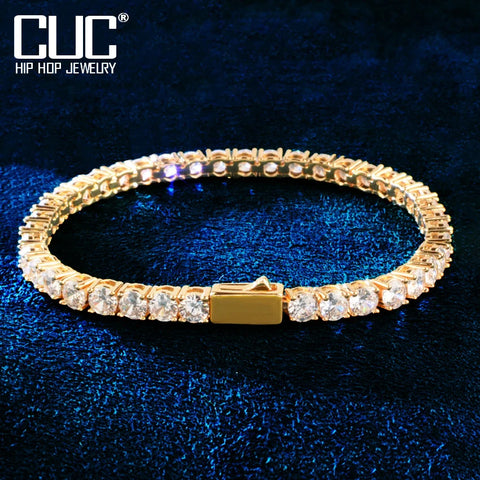 Spring Clasp Tennis Link Bracelet